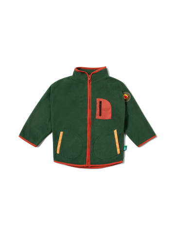 Little Green Radicals Zip Up Recycled Fleece Jacket in Green