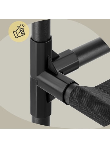 SONGMICS Kleiderständer Rylan in Schwarz - (B)45 x (H)157 x (T)83 cm