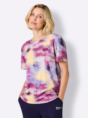 WITT WEIDEN Funktionsshirt in bleu-erika-gemustert