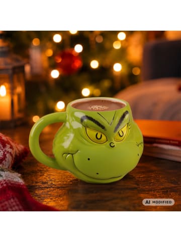 Geda Labels Tasse Grinch 3D in Grün - 500ml