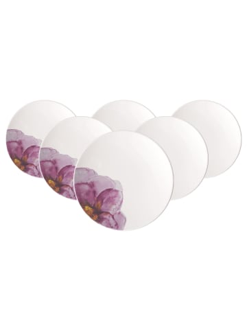 Villeroy & Boch 6er Set Frühstücksteller Coupe Rose Garden ø 21,2 cm bunt in bunt