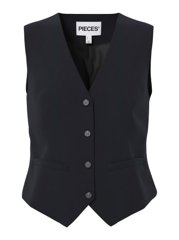 Pieces Weste in Black