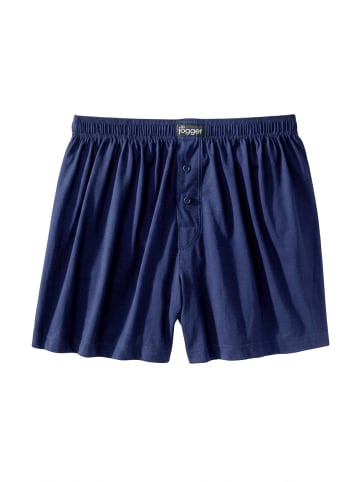 LE JOGGER Weiter Boxer in schwarz, marine, grau-meliert, blau-meliert
