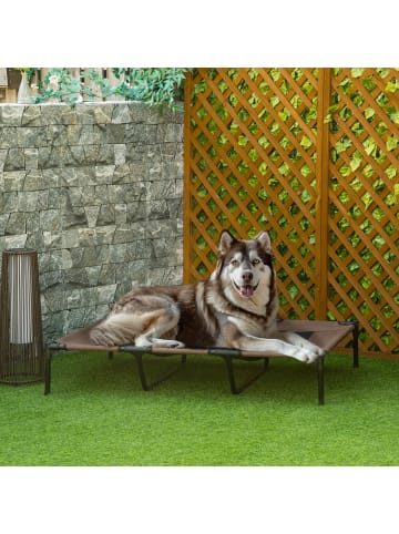 Pawhut Hundeliege Outdoor 122L x 92B x 23H cm