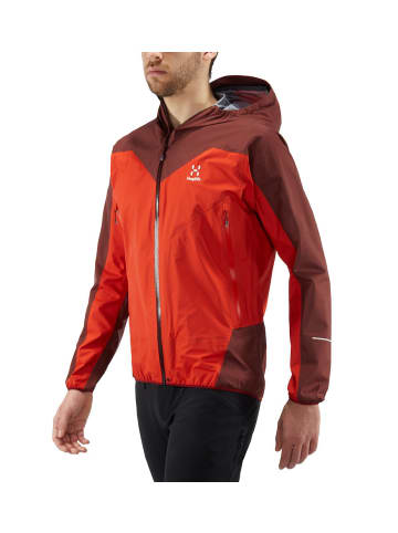 Haglöfs Regenjacke L.I.M Comp Jacket in Habanero/Maroon Red