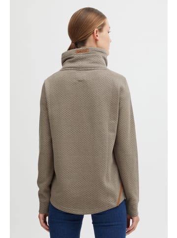 Oxmo Stehkragenpullover OXAmini in Grau