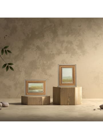 relaxdays 2 x Bilderrahmen in Gold - 13 x 18 cm