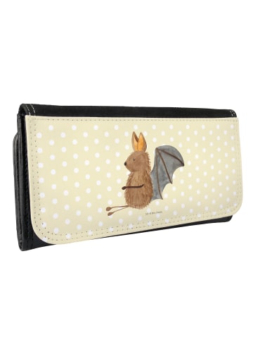 Mr. & Mrs. Panda Damengeldbeutel Fledermaus Sitzen ohne Spruch in Gelb Pastell