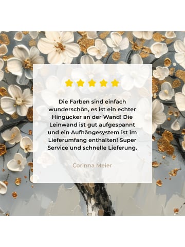 MuchoWow Leinwand bilder Weißer Baum (BxH)