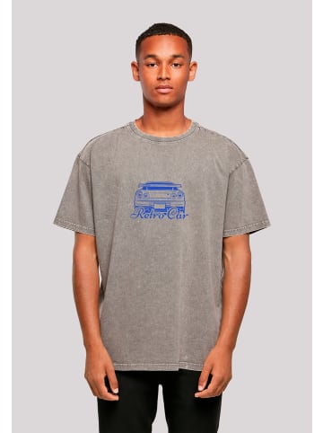 F4NT4STIC Oversize T-Shirt Retro Car Oversize Japanese Streetstyle in Asphalt
