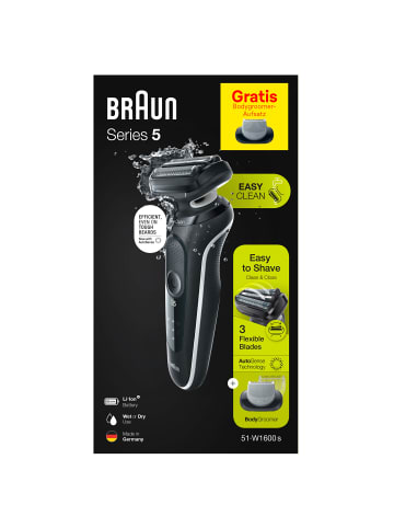 Braun Elektrischer Rasierer für Männer "Series 5 51-W1600s" in Weiß