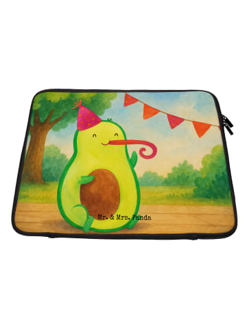 Mr. & Mrs. Panda Laptoptasche Avocado Geburtstag Design ohne Spruch in Weiß