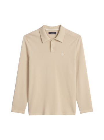 Marc O'Polo Strick-Poloshirt regular in Light Oat