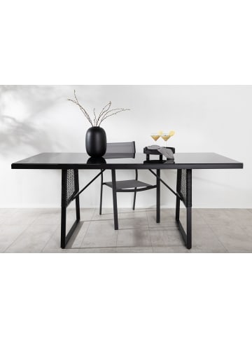 ebuy24 Esstisch Dallas Schwarz 90 x 193 cm