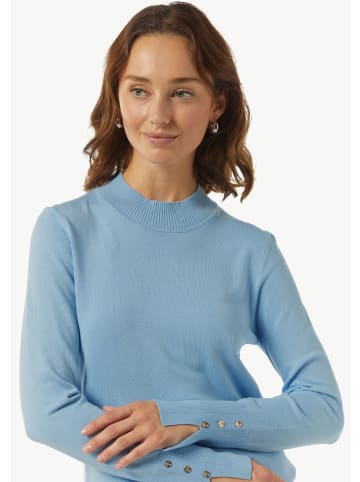 comma Strickpullover langarm in Blau