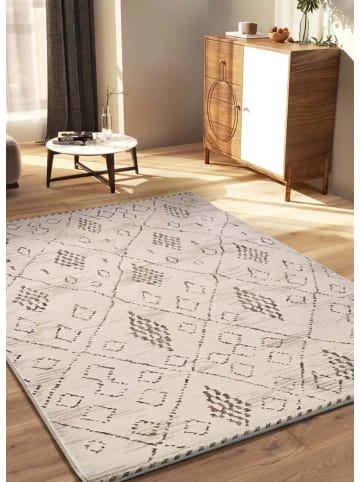 Atticgo Kurzflor-Teppich CERES in creme / braun