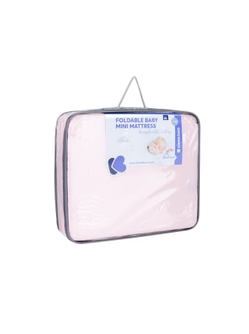 Kikkaboo Mini Babybett-Faltmatratze in rosa