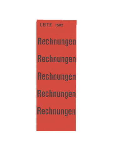 Leitz Inhaltsschildchen Rechnungen rot Packung mit 100 Stück