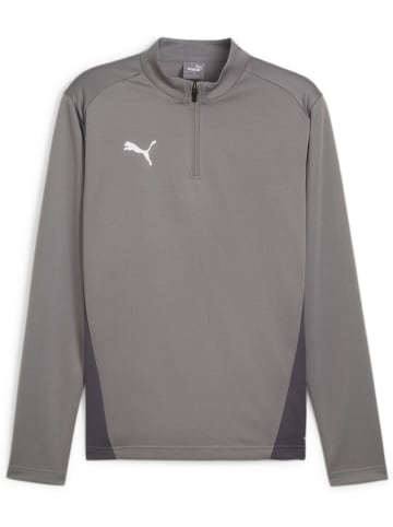 Puma T-Shirt "TeamGoal Training 1/4 Zip Top" in Grau