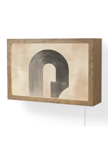 OnlyWow WANDLEUCHTE Schleife - Streifen - Minimalistisch - Schwarz