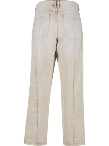 Urban Classics Urban Classics Wide Leg Denim With Dividing Seams in white dirty washed