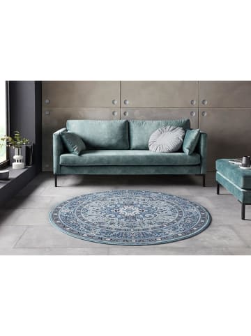 Nouristan Orientalischer Kurzflor Teppich Skazar Isfahan Himmelblau