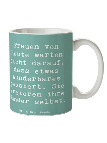 Mr. & Mrs. Panda Becher Spruch Hoffnung schaffen mit Spruch in Meeresbrise