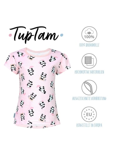 TupTam 3er- Set Kurzarmshirts in magenta