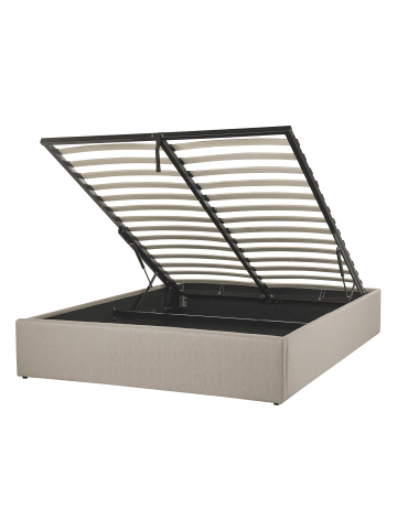 Beliani Doppelbett DINAN in Braun - (W) 147 x (H) 31 x (L) 214 cm