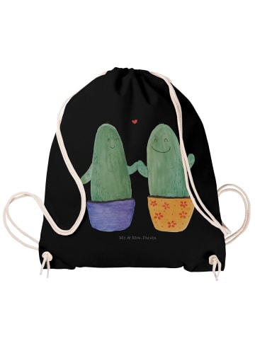 Mr. & Mrs. Panda Jutebeutel Kaktus Liebe ohne Spruch in Schwarz