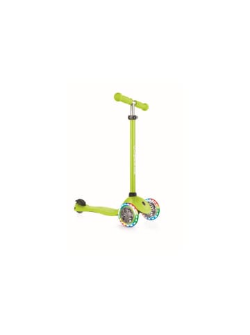 GLOBBER Kinderroller Primo, 3 Räder, lime grün, mit Leuchtrollen, 3-7 Jahre