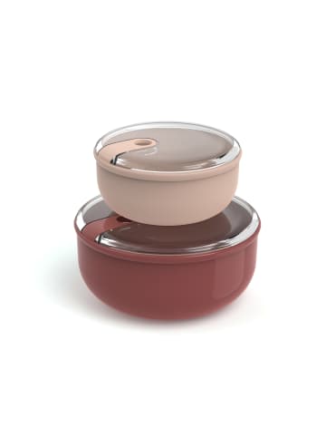 Rotho 2er-Set Lunchboxenset ELA in Rot & Rosa