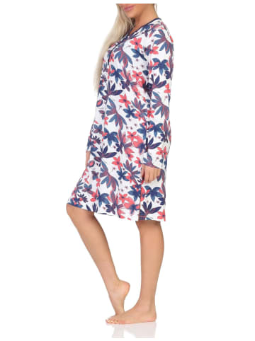 NORMANN Langarm Nachthemd florale Optik - 87566 in Allover