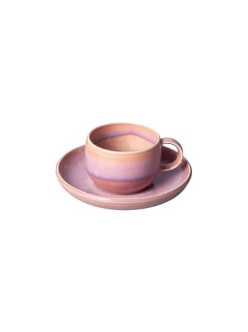 like. by Villeroy & Boch Kaffeetasse mit Untertasse Perlemor Coral in 190 ml in rosa
