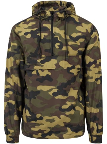 Urban Classics Windbreaker in braun Flecktarn