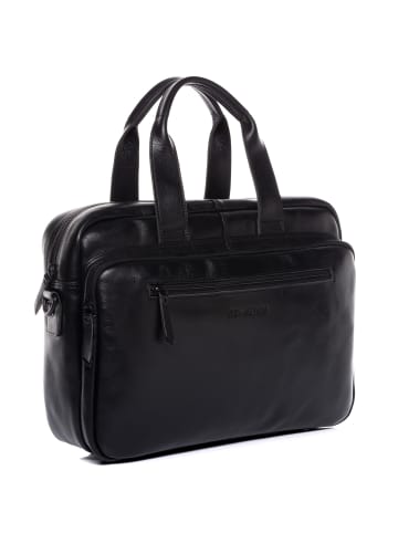 FEYNSINN Leder-Laptoptasche 15" Leder Businesstasche Unisex CASPER in schwarz