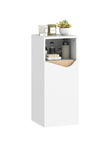HOMCOM Badezimmerschrank-30L x 30B x 71,5H cm-Weiß