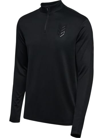 Hummel Trainingsjacke "Hmlactive Pl Half Zip" in Schwarz
