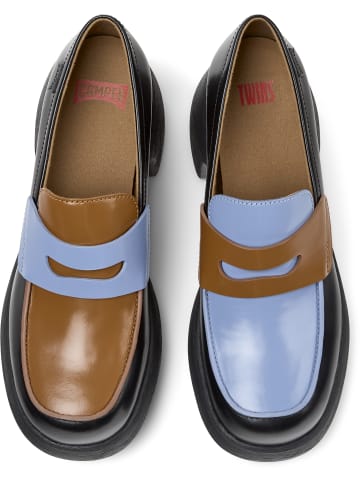 Camper Mokassins " Thelma II Twins " in Schwarz Braun