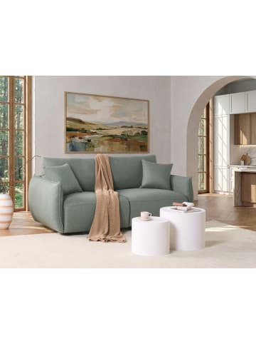 Beliani 2-tlg Modulsofa MESNALI in Grün/Schwarz