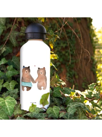 Mr. & Mrs. Panda Kindertrinkflasche Bär Freundin ohne Spruch in Weiß