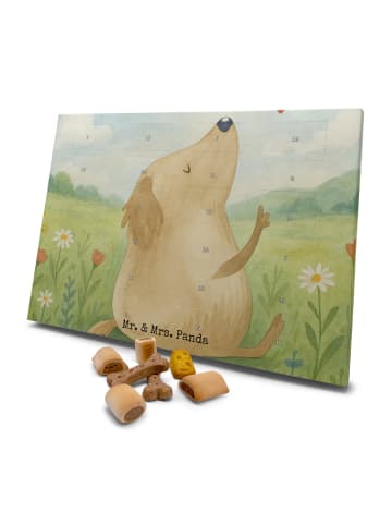 Mr. & Mrs. Panda Hund Adventskalender Hund Liebe Design ohne Spruch in Weiß