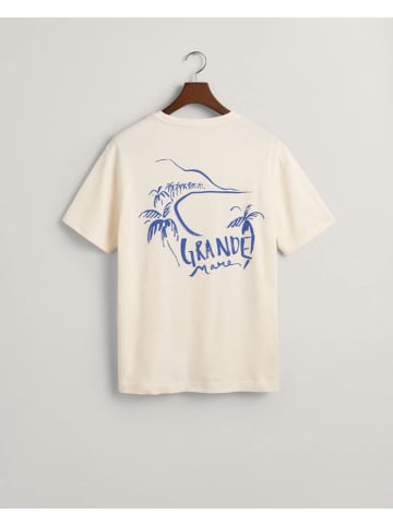 Gant T-Shirt in cream