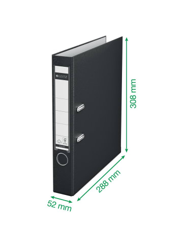 Leitz Ordner Kunststoff A4 180Grad 52mm grün