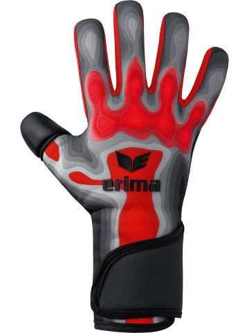 erima Erwachsene Torwarthandschuhe in grau/rot