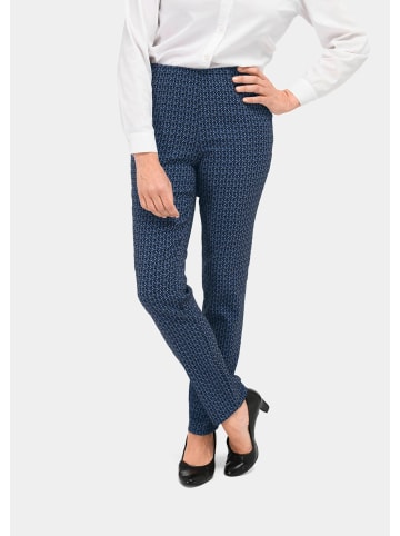 GOLDNER Jacquard-Schlupfhose Louisa Jacquard-Schlupfhose Louisa in blau / schwarz / gemustert