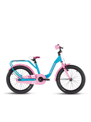 S'COOL Kinderfahrrad - niXe 18 Zoll 1-Gang - Ocean/Pink