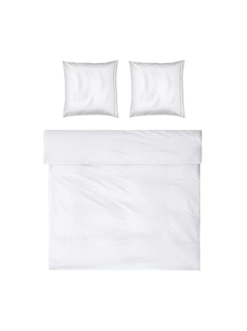 Möve Bettwäsche Noblesse in white/grey