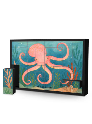 Mr. & Mrs. Panda Adventskalender Tintenfisch Design ohne Spruch in Weiß