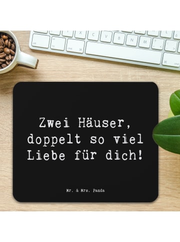Mr. & Mrs. Panda Mauspad Spruch Trennung von den Eltern mit Spruch in Schwarz